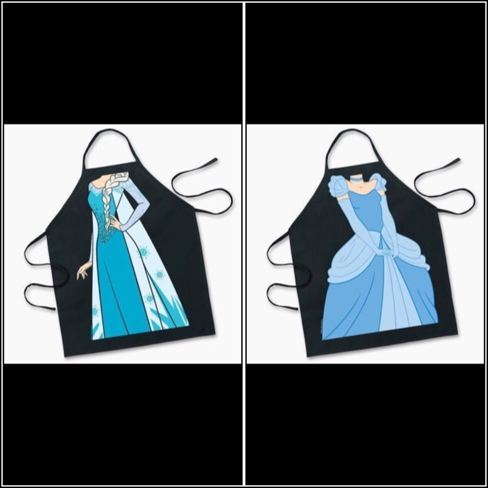 NWT Elsa Frozen or Cinderella apron Disney adult Halloween costume
